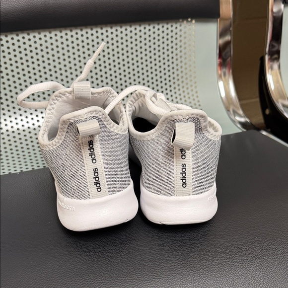 Adidas Light Gray and White Running Shoes - Picture 3 of 5